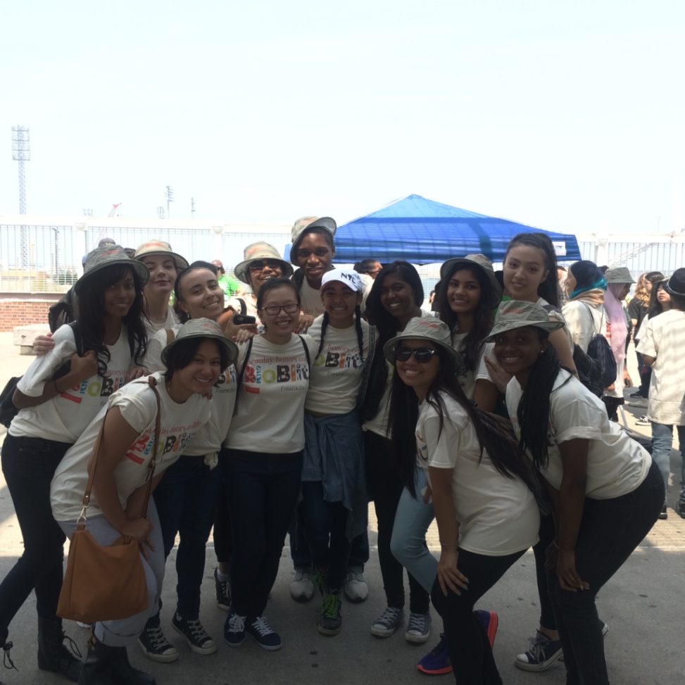 A group of Macaulay students at the Freshkills BioBlitz