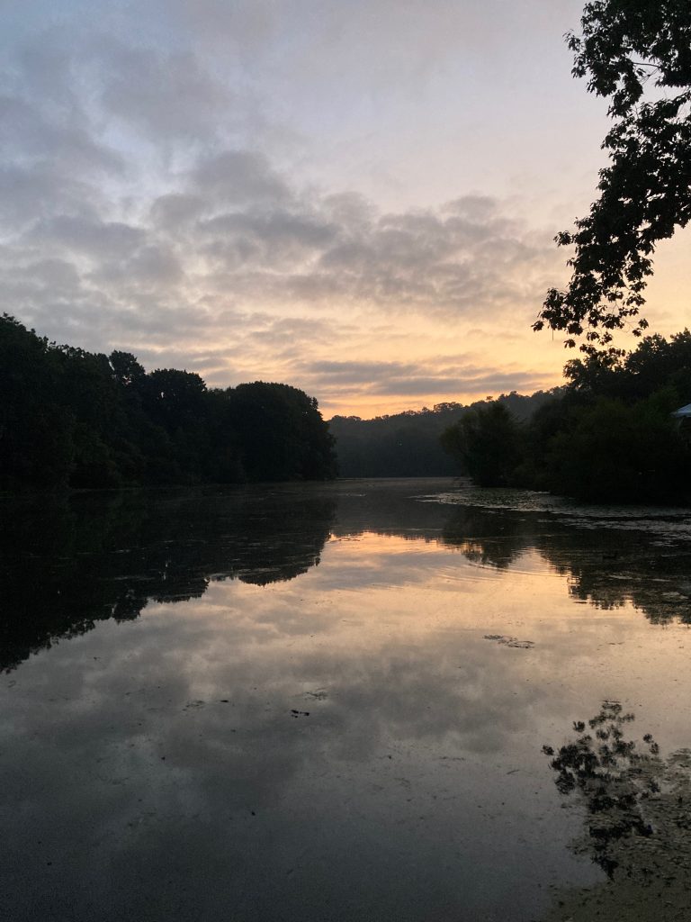 Sunrise Over a lake at Van Cortlandt Park