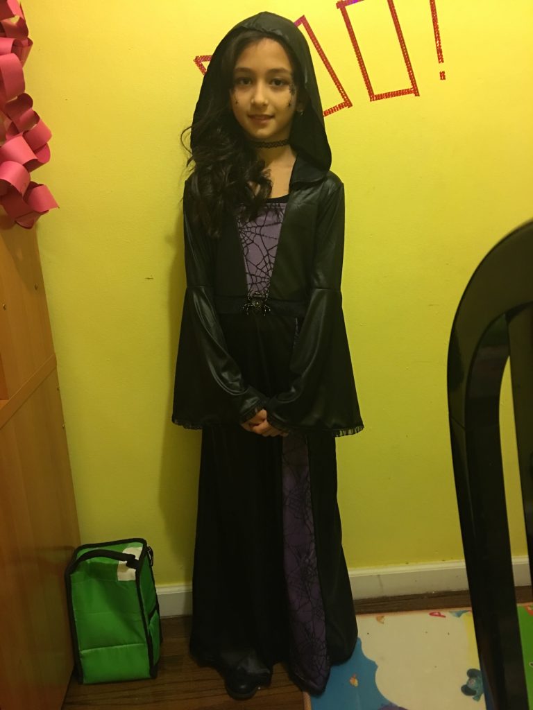 Eight year old me on Halloweeen