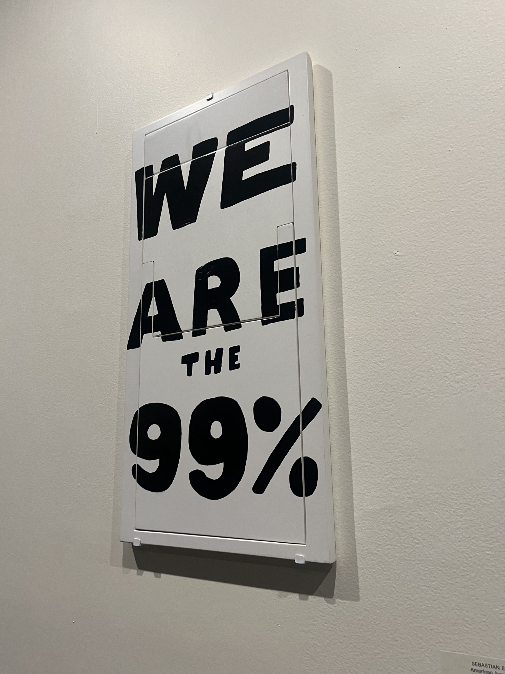 “We Are The 99%” from the serious Occupy Chairs 2012