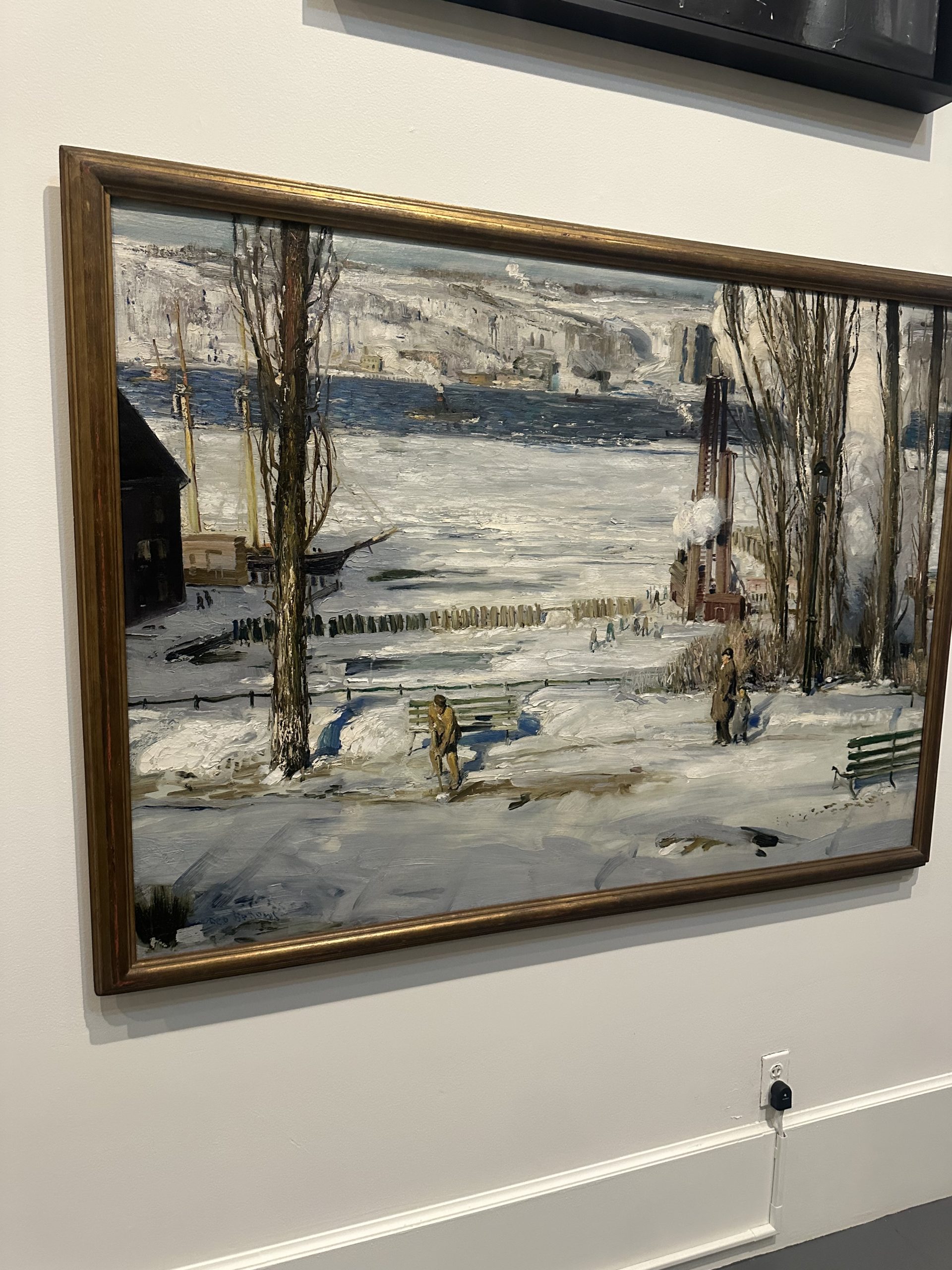 a Morning Snow- Hudson River