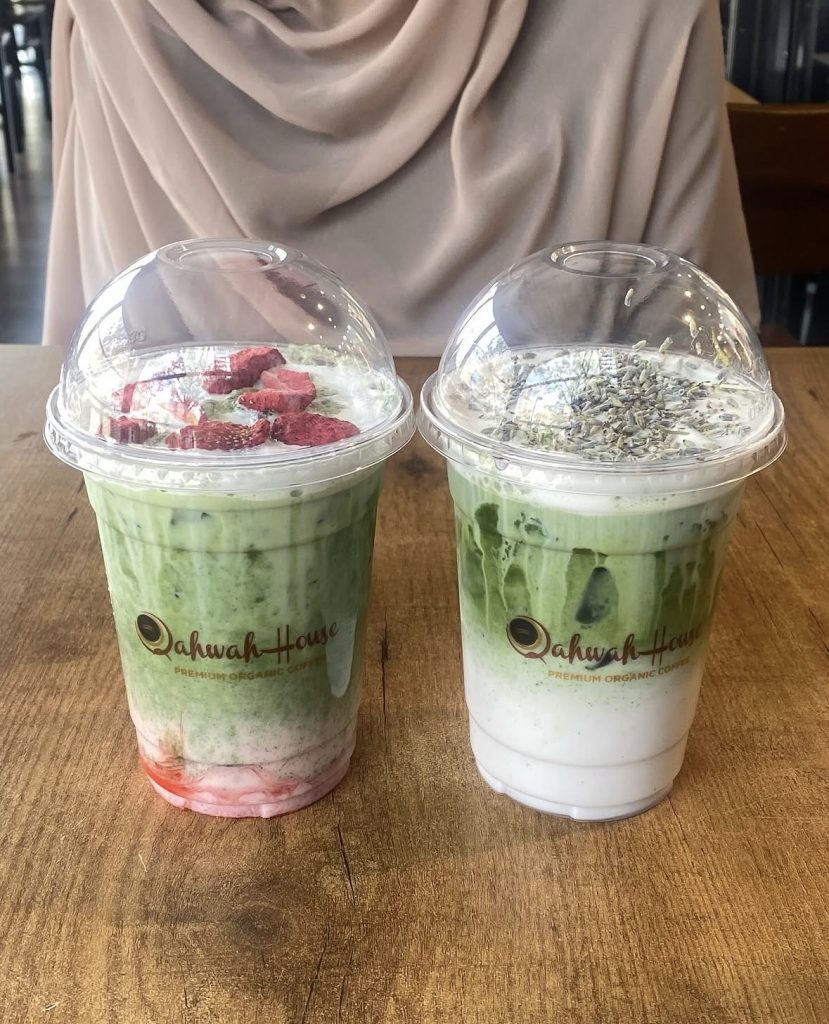 Strawberry & lavender matcha. Photo: Jana Ahmed