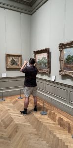 I am shooting the painting