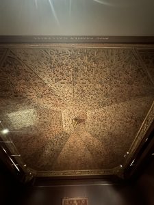 A ornamental ceiling in the mudéjar style