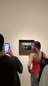 people with Dali painting 