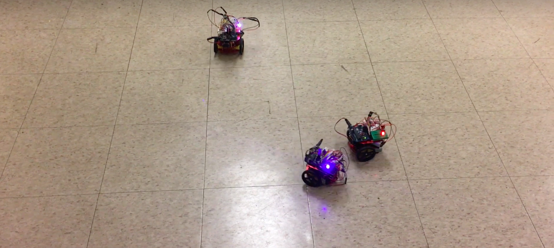 Swarm Robotics via RF communication