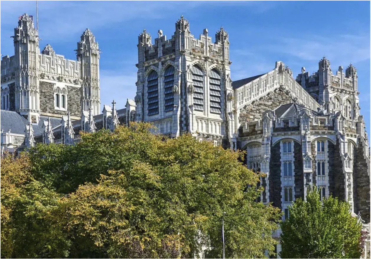 The image showcases an view of Shepard Hall building at The City College of New York.