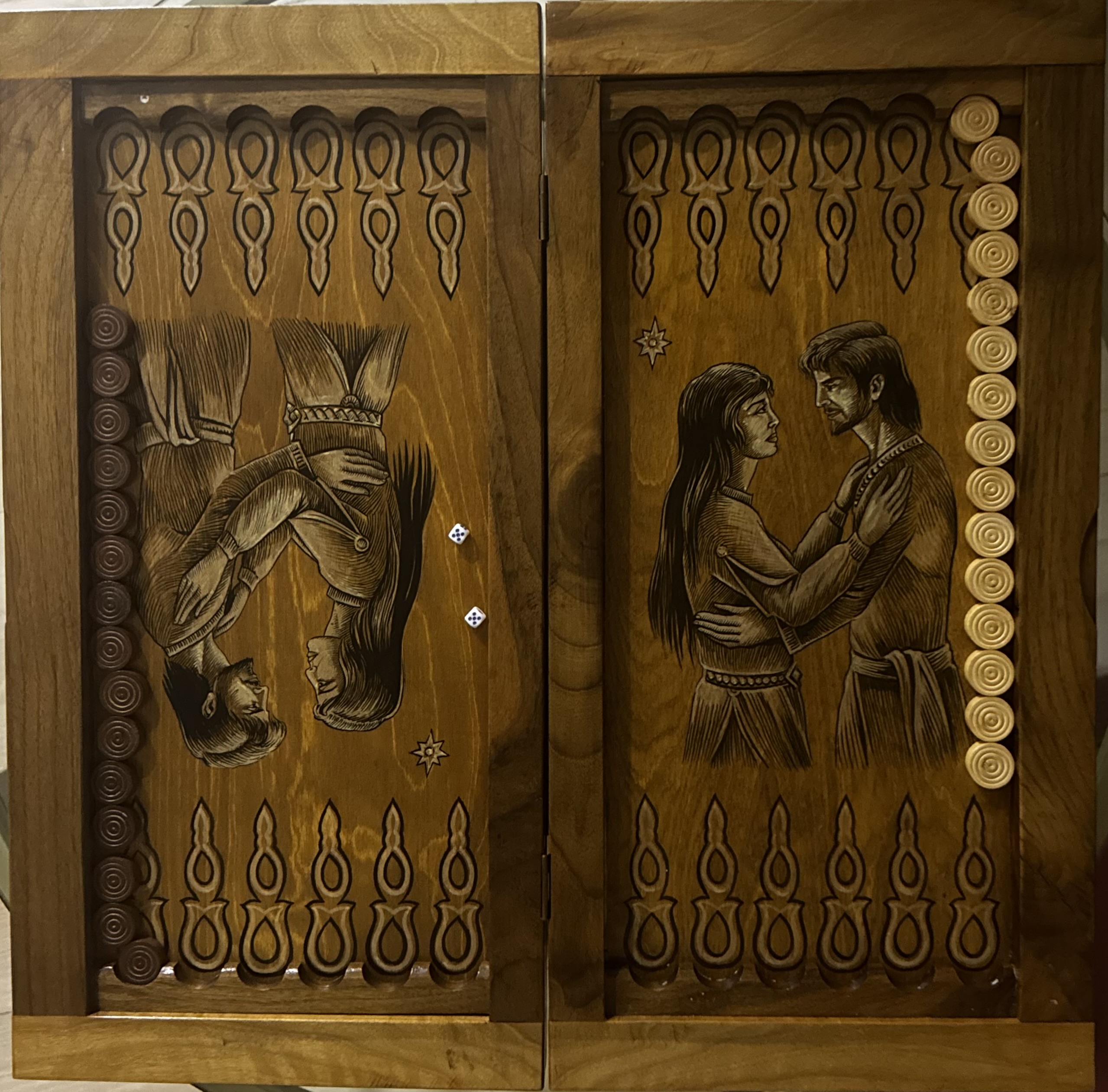 Photo of family Nardi game set